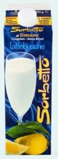 Famila LATTEBUSCHE Sorbetto al limone congelato offerta