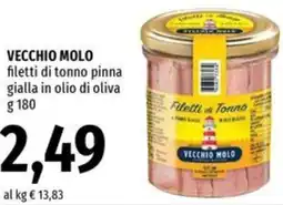 Famila VECCHIO MOLO filetti di tonno pinna gialla in olio di oliva offerta