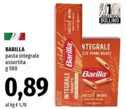 Famila BARILLA pasta integrale assortita offerta