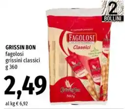 Famila GRISSIN BON fagolosi grissini classici offerta