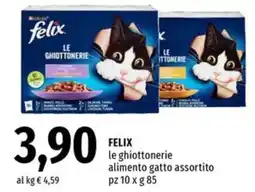 Famila FELIX le ghiottonerie alimento gatto assortito offerta