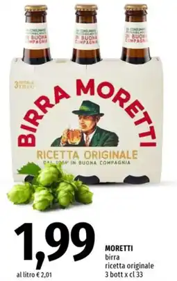 Famila MORETTI birra ricetta originale offerta