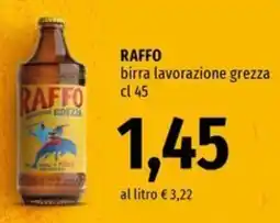Famila RAFFO birra lavorazione grezza offerta