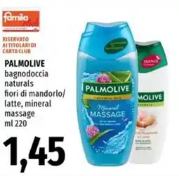 Famila PALMOLIVE bagnodoccia naturals fiori di mandorlo/ latte, mineral massage offerta