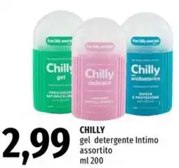 Famila CHILLY gel detergente Intimo assortito offerta