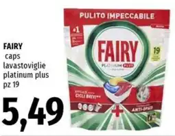 Famila FAIRY caps lavastoviglie platinum plus pz 19 offerta