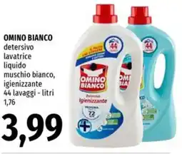 Famila OMINO BIANCO detersivo lavatrice liquido muschio bianco, igienizzante offerta