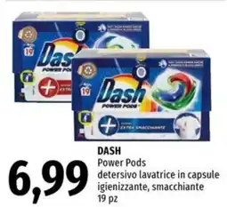 Famila DASH Power Pods detersivo lavatrice in capsule igienizzante, smacchiante 19 pz offerta