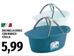 Famila Bacinella ovale con manico stella offerta