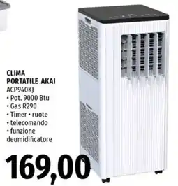 Famila Clima portatile akai ACP940KJ offerta