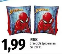 Famila INTEX braccioli Spiderman cm 23x15 offerta