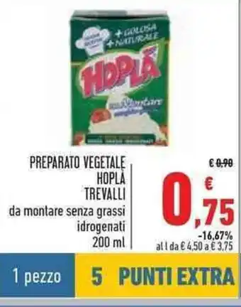 Conad Hoplà Preparato Vegetale Trevalli 200ml offerta