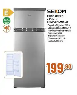 Ipercoop Sekom frigorifero 2 porte SHDP28NSMIXEO offerta