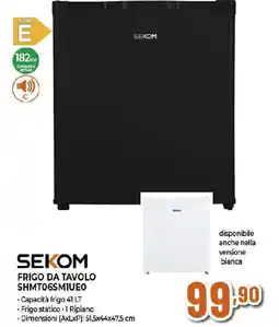 Ipercoop Sekom frigo da tavolo SHMT06SMIUEO offerta
