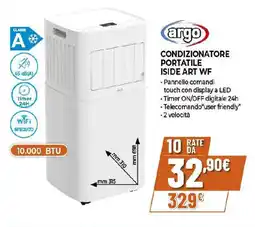 Ipercoop Argo condizionatore portatile iside art wf offerta