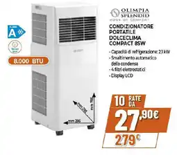 Ipercoop OLIMPIA SPLENDID condizionatore portatile dolceclima compact 8SW offerta