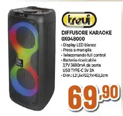 Ipercoop Trevi diffusore karaoke 0X048000 offerta