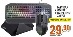 Ipercoop Gamingxtrust. tastiera + mouse + tappetino GXT791 offerta