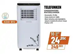 Ipercoop Telefunken condizionatore portatile M09326 offerta