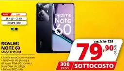 Comet Realme note 60 smartphone offerta