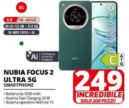 Comet Nubia focus 2 ultra 5G Smartphone offerta