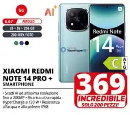 Comet Xiaomi redmi note 14 pro + smartphone offerta