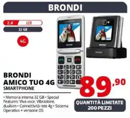 Comet Brondi amico tuo 4G smartphone offerta
