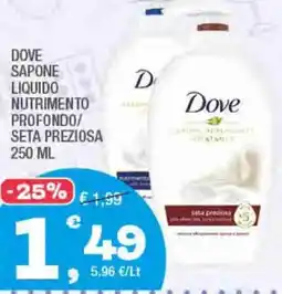 Splendidi e Splendenti Dove sapone liquido nutrimento profondo/ seta preziosa offerta