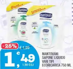 Splendidi e Splendenti Mantovani sapone liquido vari tipi ecoricarica offerta