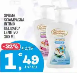 Splendidi e Splendenti Spuma scampagna intimo delicato/ lenitivo offerta