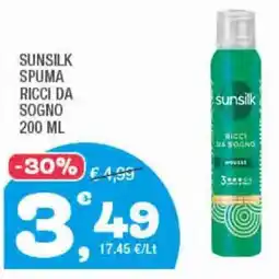Splendidi e Splendenti Sunsilk spuma ricci da sogno offerta