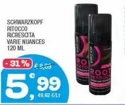Splendidi e Splendenti Schwarzkopf ritocco ricrescita varie nuances offerta
