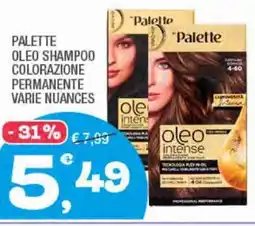 Splendidi e Splendenti Palette oleo shampoo colorazione permanente varie nuances offerta