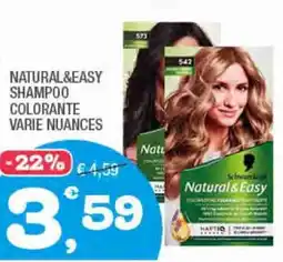 Splendidi e Splendenti Natural&easy shampoo colorante varie nuances offerta