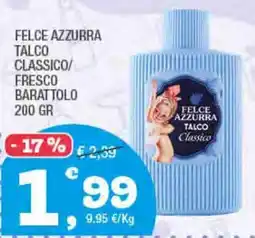 Splendidi e Splendenti Felce azzurra talco classico/ fresco barattolo offerta