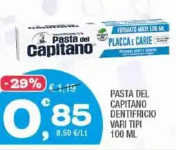 Splendidi e Splendenti Pasta del capitano dentifricio vari tipi offerta