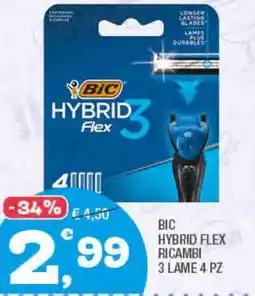 Splendidi e Splendenti BIC hybrid flex ricambi 3 lame 4 pz offerta
