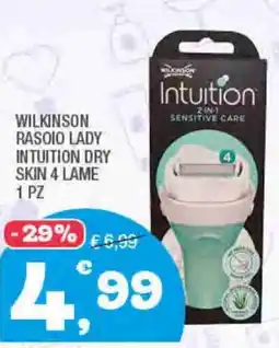 Splendidi e Splendenti Wilkinson rasoio lady intuition dry skin 4 lame offerta