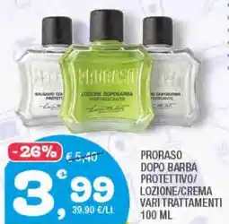 Splendidi e Splendenti Proraso dopo barba protettivo/ lozione/crema vari trattamenti offerta