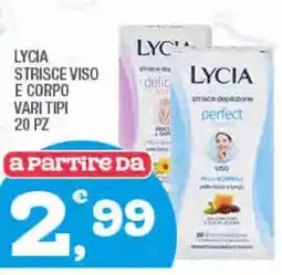 Splendidi e Splendenti Lycia strisce viso e corpo vari tipi 20 pz offerta