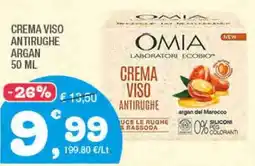 Splendidi e Splendenti Crema viso antirughe argan OMIA offerta