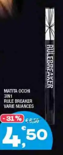 Splendidi e Splendenti Bellaoggi matita occhi 3in1 rule breaker varie nuances offerta