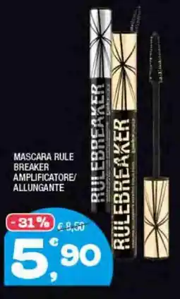 Splendidi e Splendenti Bellaoggi mascara rule breaker amplificatore/ allungante offerta
