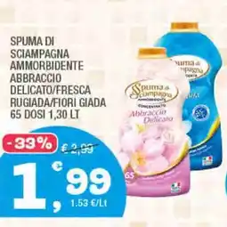 Splendidi e Splendenti Spuma di sciampagna ammorbidente abbraccio delicato/fresca rugiada/fiori giada 65 dosi offerta