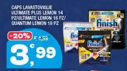 Splendidi e Splendenti Caps lavastoviglie ultimate plus lemon 14 pz/ultimate lemon 16 pz/ quantum lemon 18 pz offerta