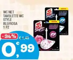 Splendidi e Splendenti Wc net tavolette wc style blu/rosa 1 pz offerta