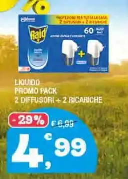 Splendidi e Splendenti Raid Liquido promo pack 2 diffusori +2 ricariche offerta