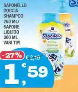 Splendidi e Splendenti Saponello doccia shampoo sapone liquido vari tipi offerta