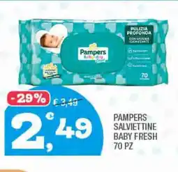 Splendidi e Splendenti Pampers salviettine baby fresh 70 pz offerta