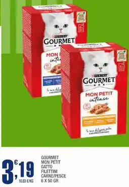 Splendidi e Splendenti Gourmet mon petit gatto filettini carne/pesce offerta